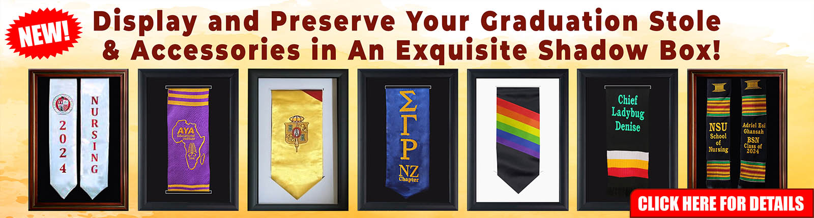Graduation Stoles Promotional Banner